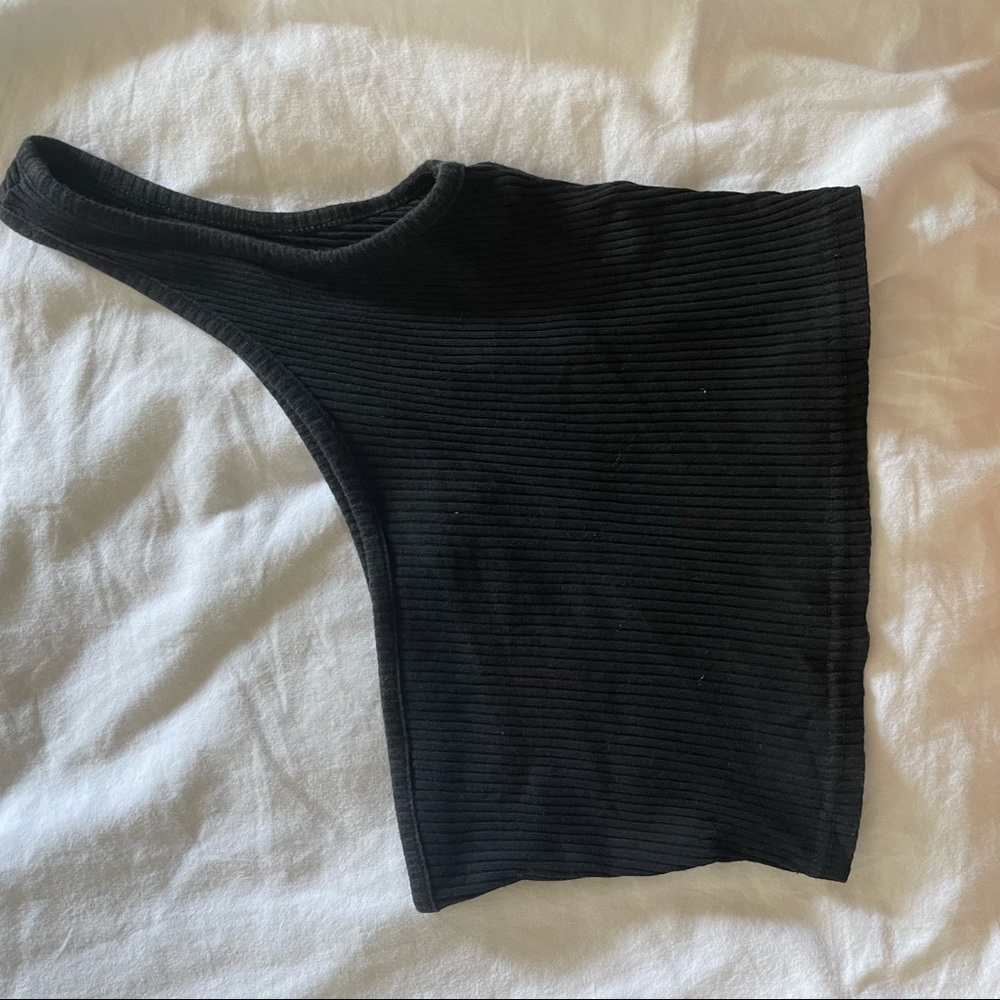 One Shoulder Crop Top